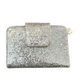 NWOT Adrienne Vittadino Gold Sparkle Wallet